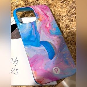 Cotton candy swirl Loopy case (righty)